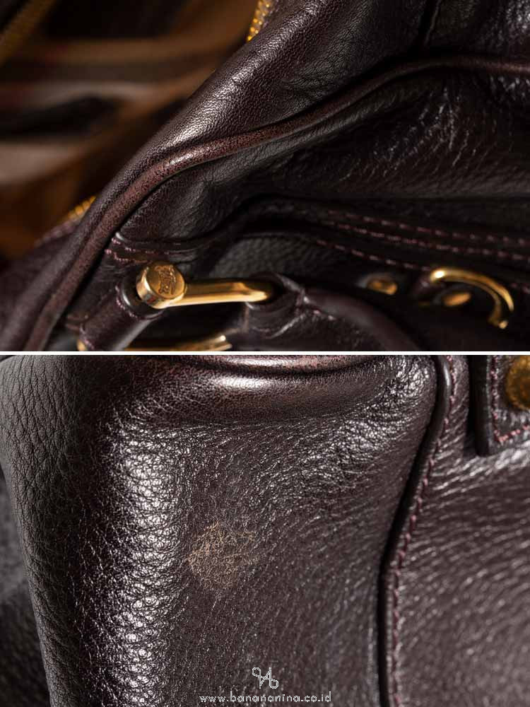 burberry pebbled leather satchel