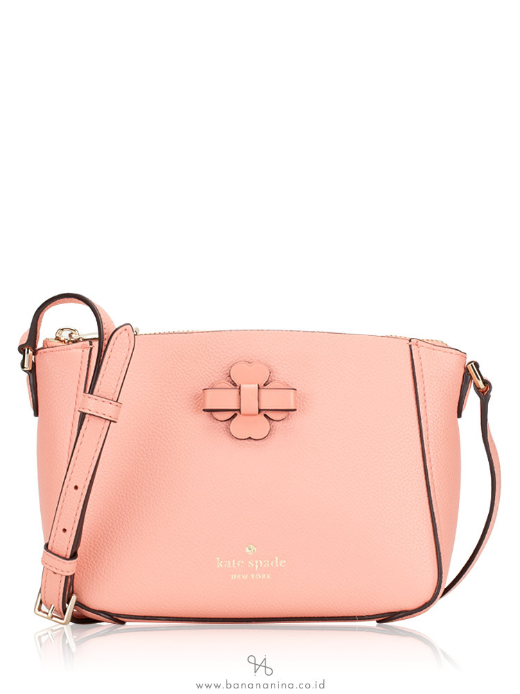 KATE SPADE Talia Leather Zip Crossbody Peach Rose