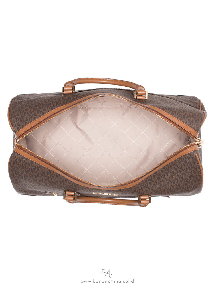 MICHAEL KORS Travel Signature Large Duffle Bag Brown Luggage