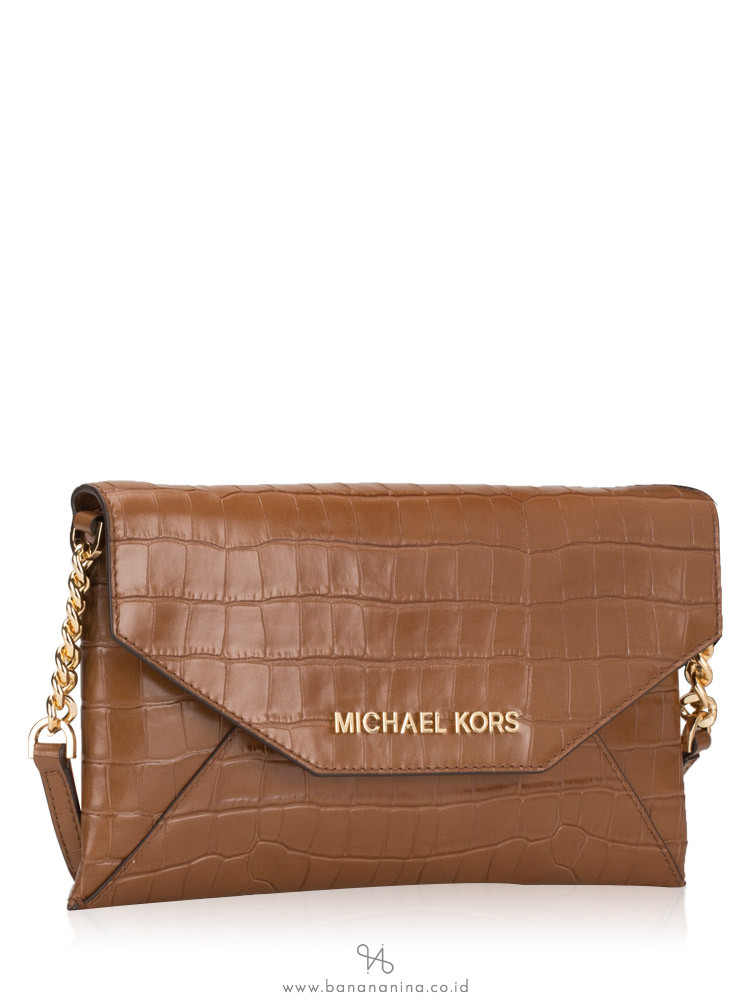Michael Kors Jet Set Item Croco Leather Medium Envelope ...