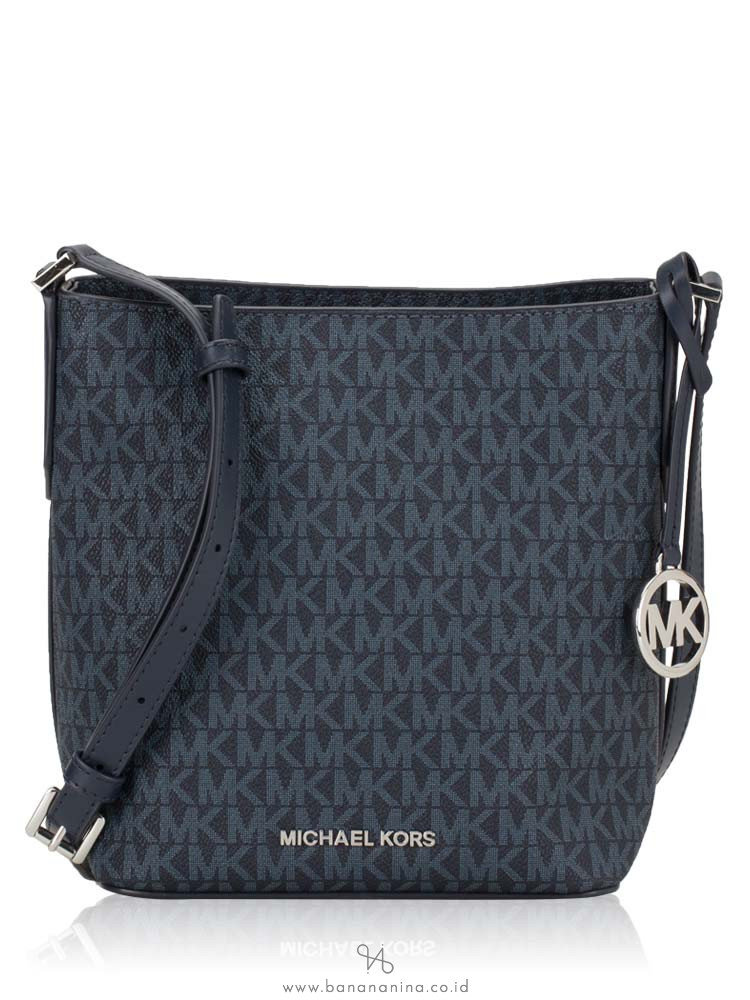 MICHAEL KORS Kimberly Signature Small Bucket Bag Admiral
