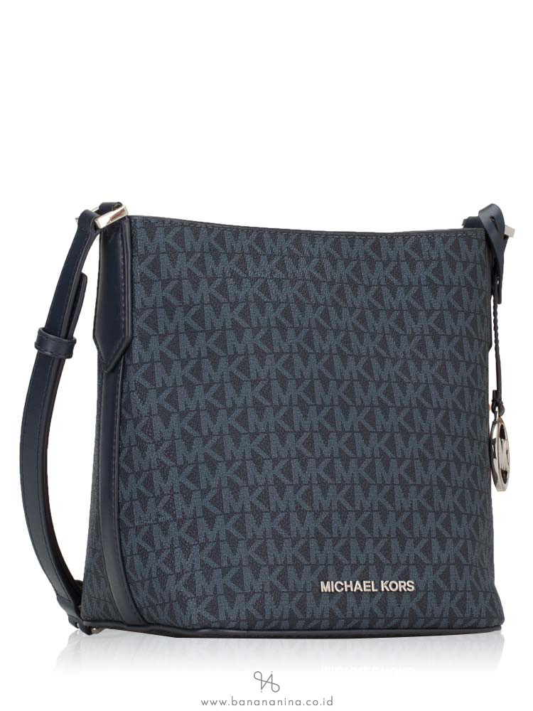 MICHAEL KORS Kimberly Signature Small Bucket Bag Admiral
