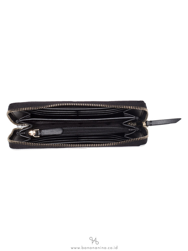 KATE SPADE Dawn Sailing Stripe Large Continental Wallet Black Multi