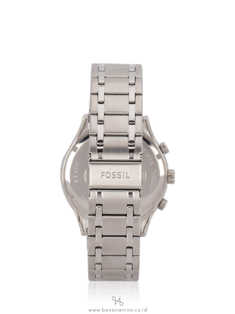 FOSSIL BQ2469 His and Her Fenmore Midsize Chronograph Stainless Gift Set Silver Black