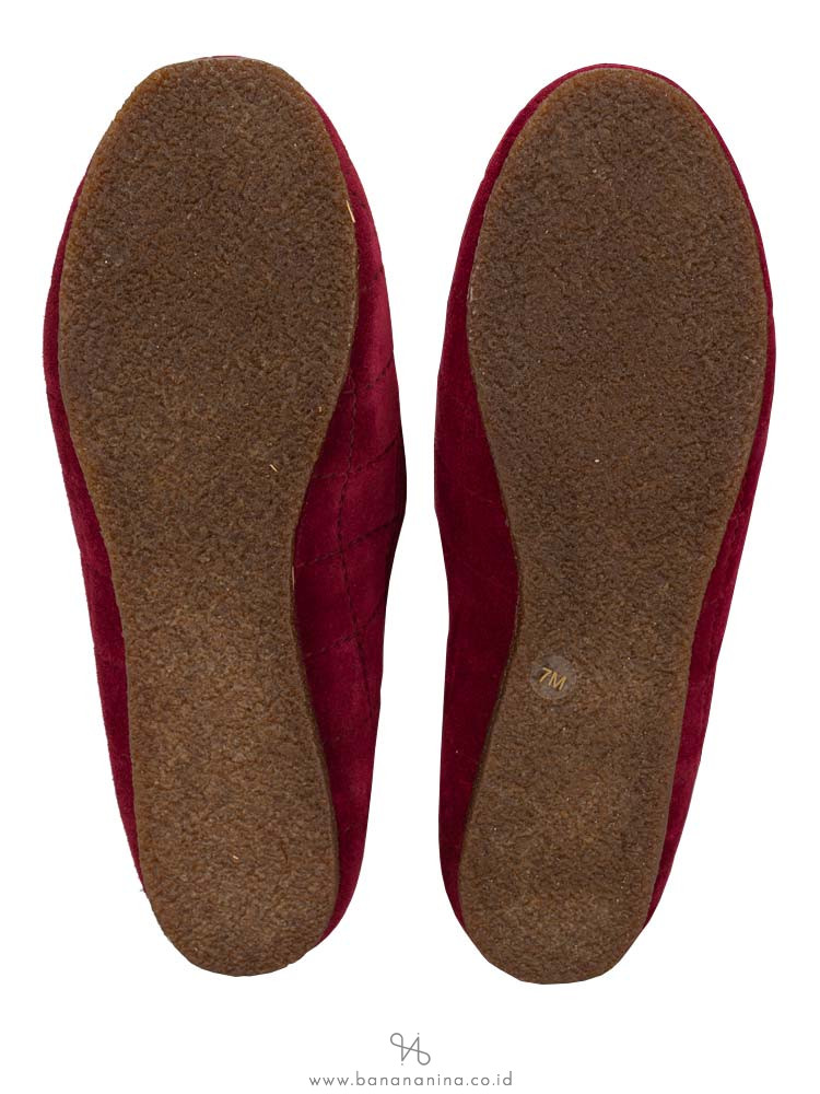 TORY BURCH Quilted Suede Cowley Slipper Port Royal Sz 7