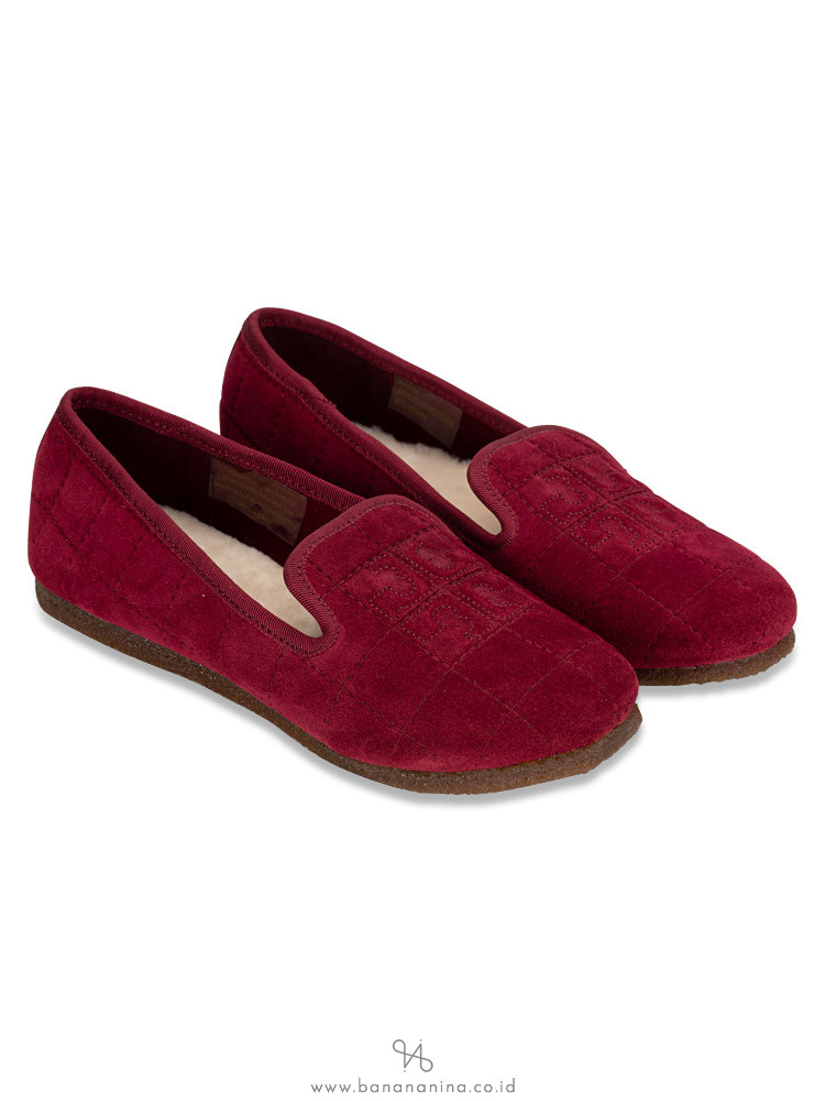 TORY BURCH Quilted Suede Cowley Slipper Port Royal Sz 7