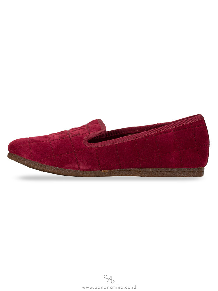 TORY BURCH Quilted Suede Cowley Slipper Port Royal Sz 7