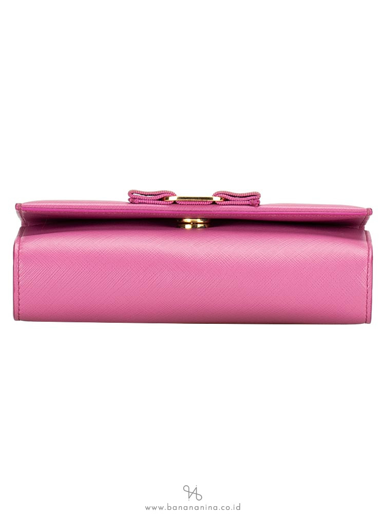 SALVATORE FERRAGAMO Ginny Vara Crossbody Pink