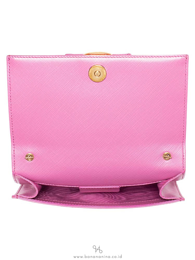 SALVATORE FERRAGAMO Ginny Vara Crossbody Pink