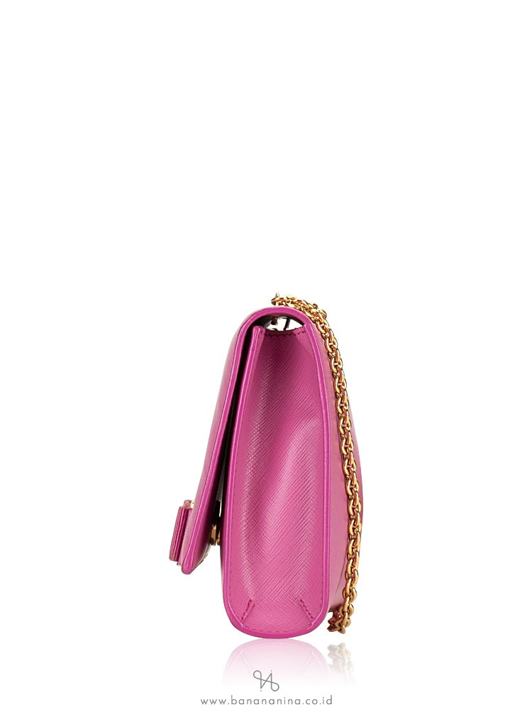 SALVATORE FERRAGAMO Ginny Vara Crossbody Pink