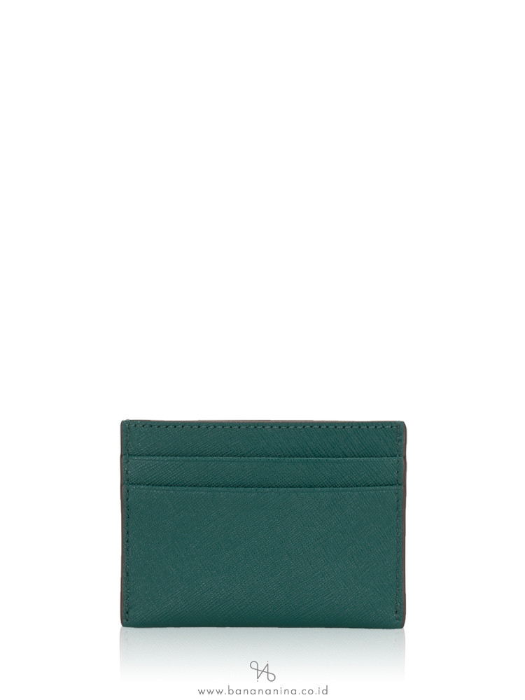 TORY BURCH Robinson Card Case Malachite