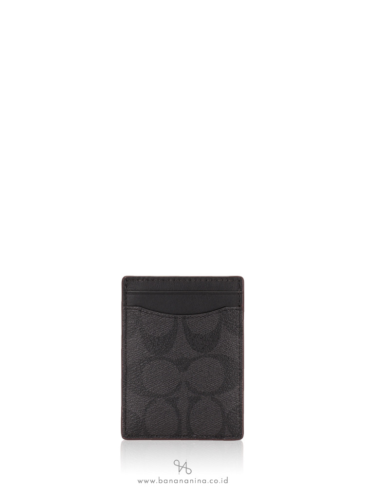 COACH 41344 3 In 1 Shadow Card Case Gift Set Black Oxblood