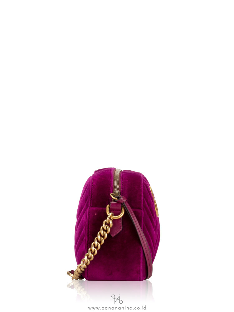 gucci velvet camera bag