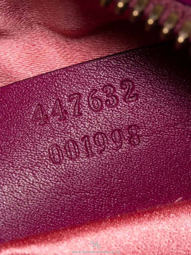 GUCCI GG Marmont Velvet Camera Bag Fuchsia