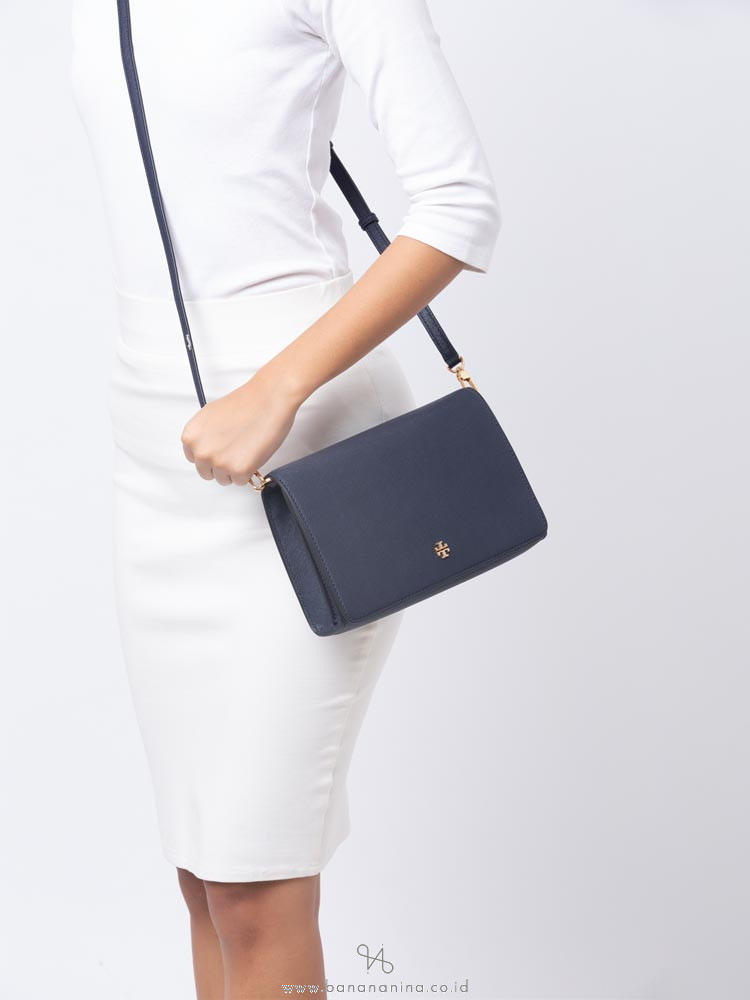 TORY BURCH Emerson Combo Crossbody Tory Navy