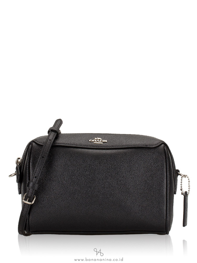 COACH 76629 Crossgrain Mini Bennett Crossbody Black Silver