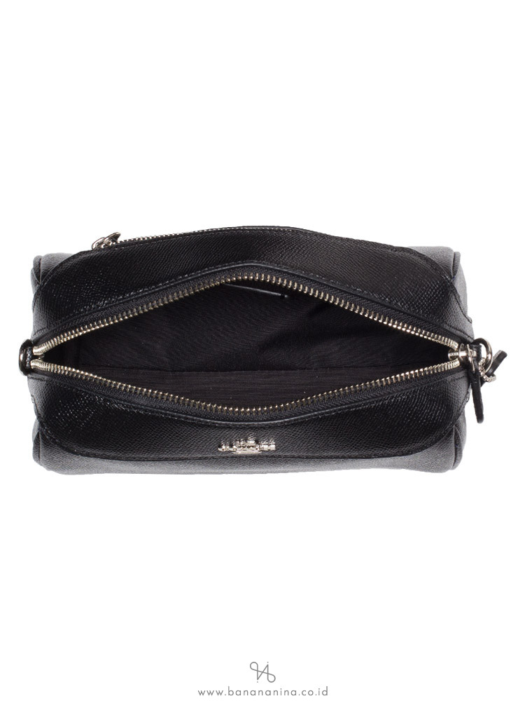 COACH 76629 Crossgrain Mini Bennett Crossbody Black Silver