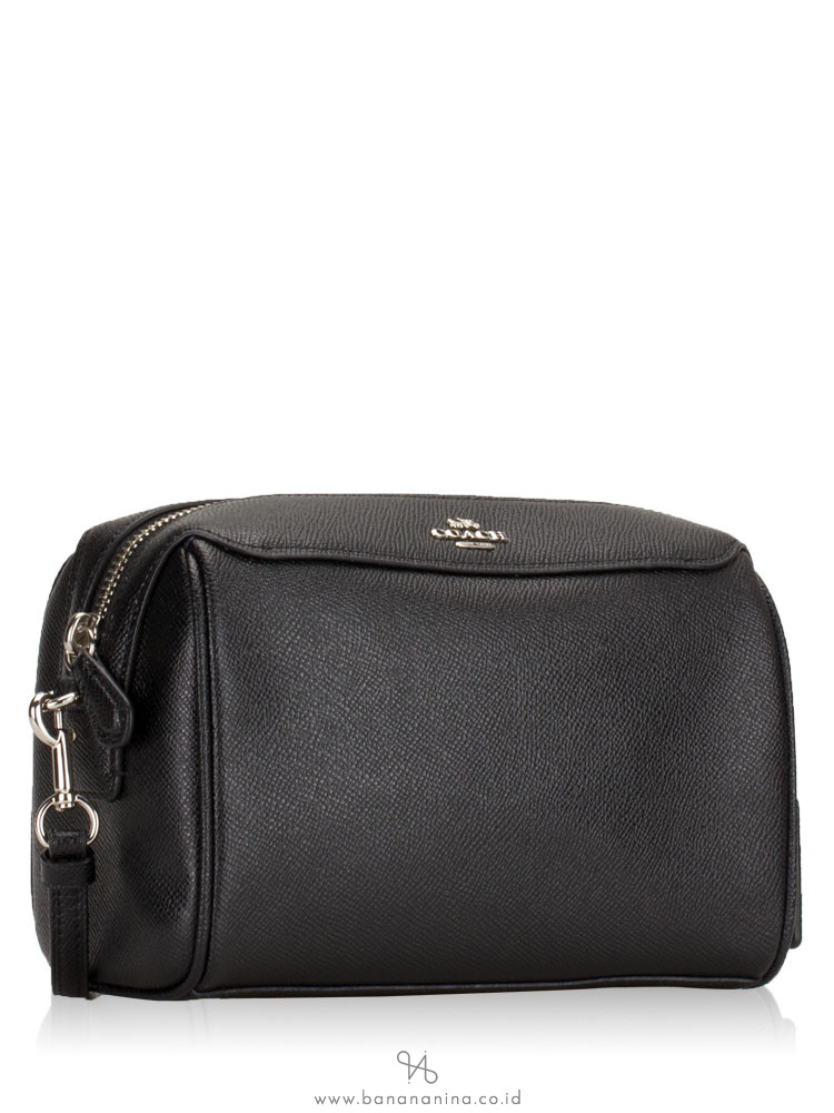 COACH 76629 Crossgrain Mini Bennett Crossbody Black Silver