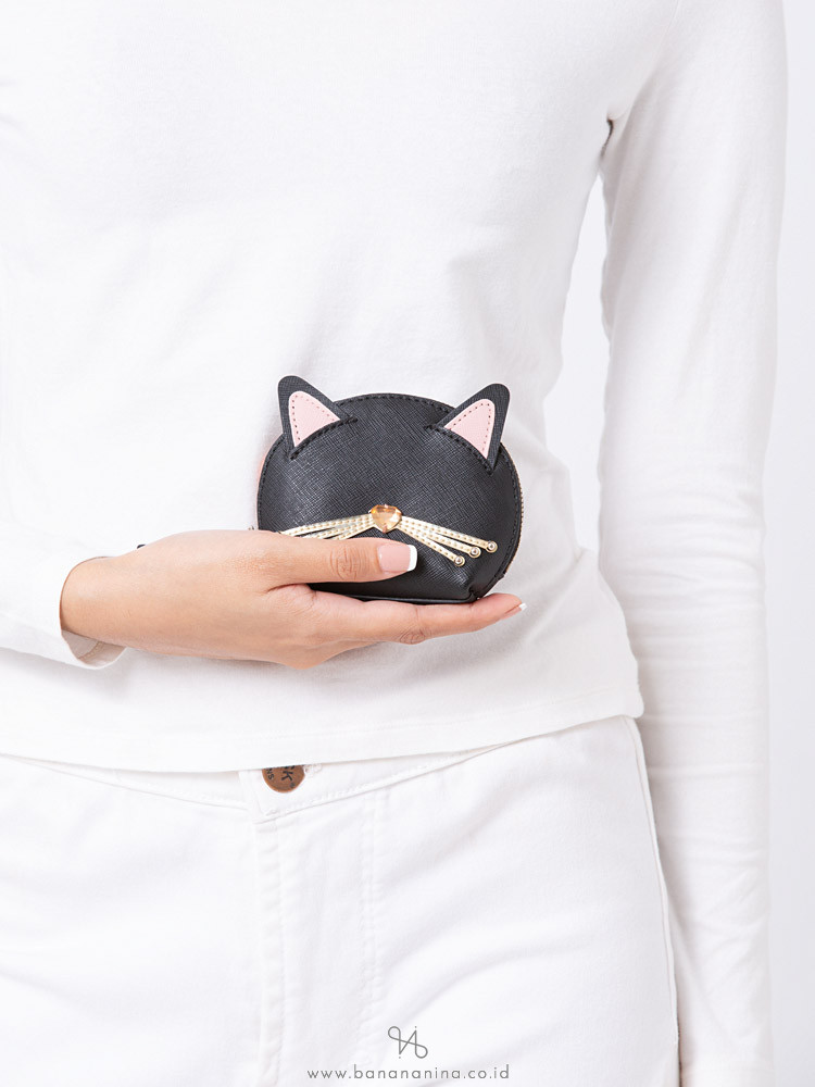 Kate Spade Jazz Things Up Coin Purse Black Cat