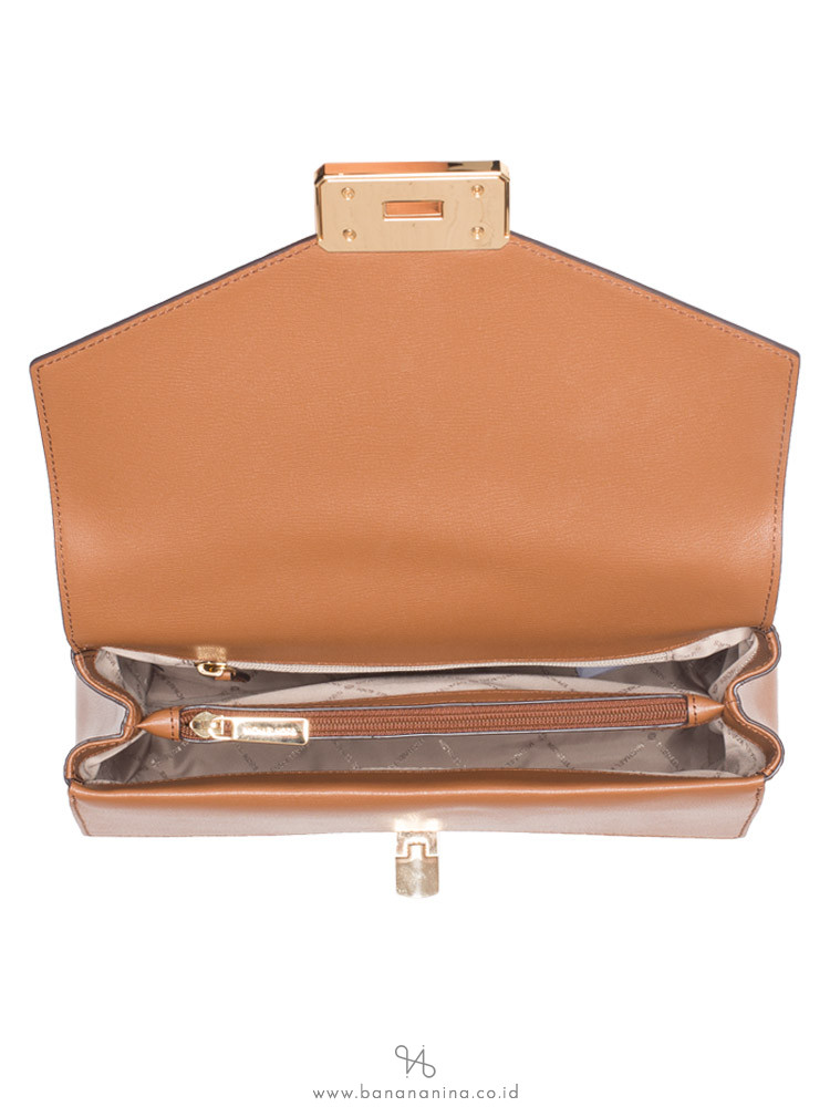 MICHAEL KORS Kinsley Large Leather Top Handle Satchel Luggage