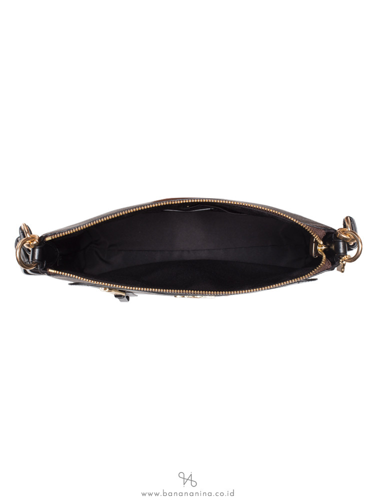 COACH 77885 Signature Mae Crossbody Brown Black