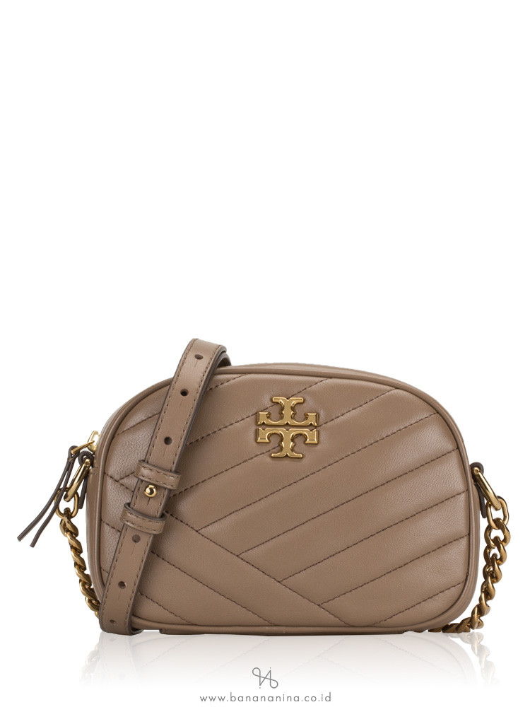 TORY BURCH Kira Chevron Small Camera Bag Classic Taupe