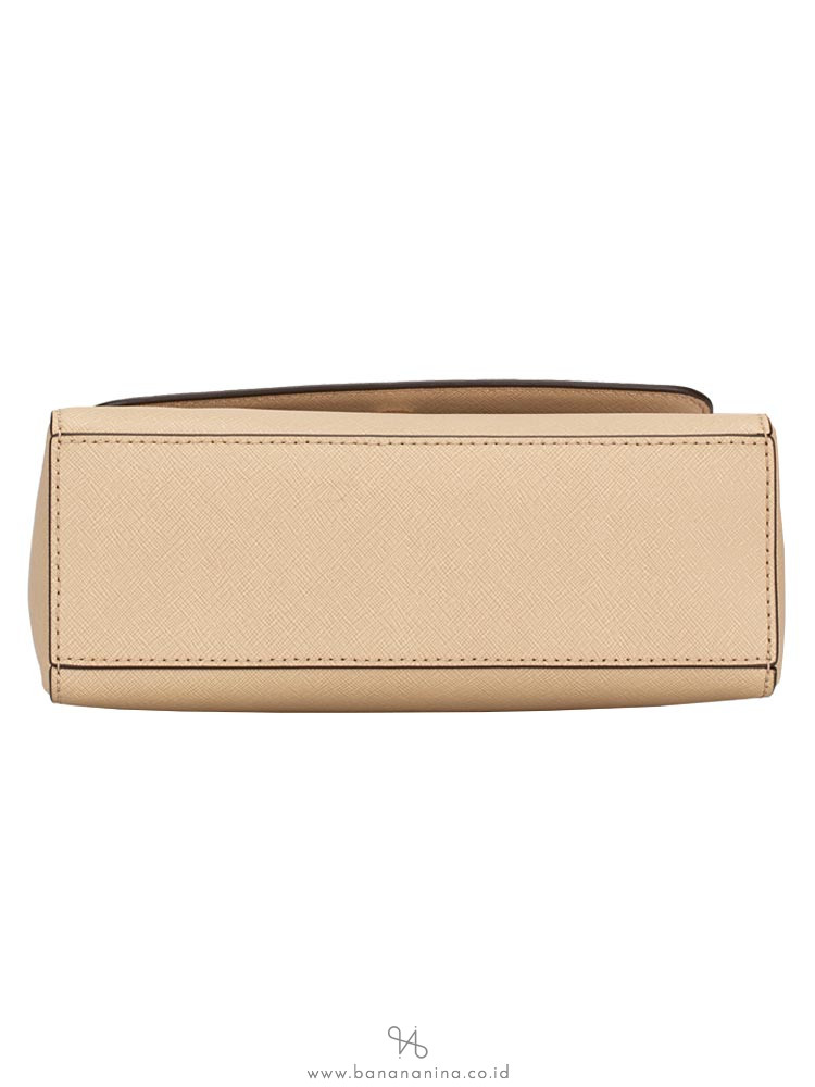 MICHAEL KORS Sofia Saffiano Small Satchel Bisque