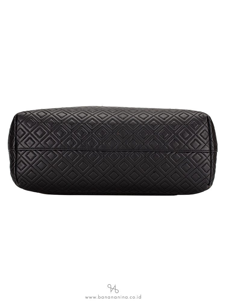 TORY BURCH Fleming Triple Compartment Tote Black