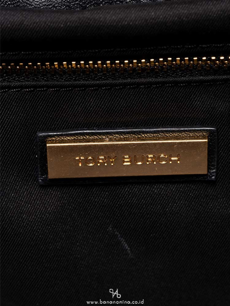 TORY BURCH Fleming Triple Compartment Tote Black