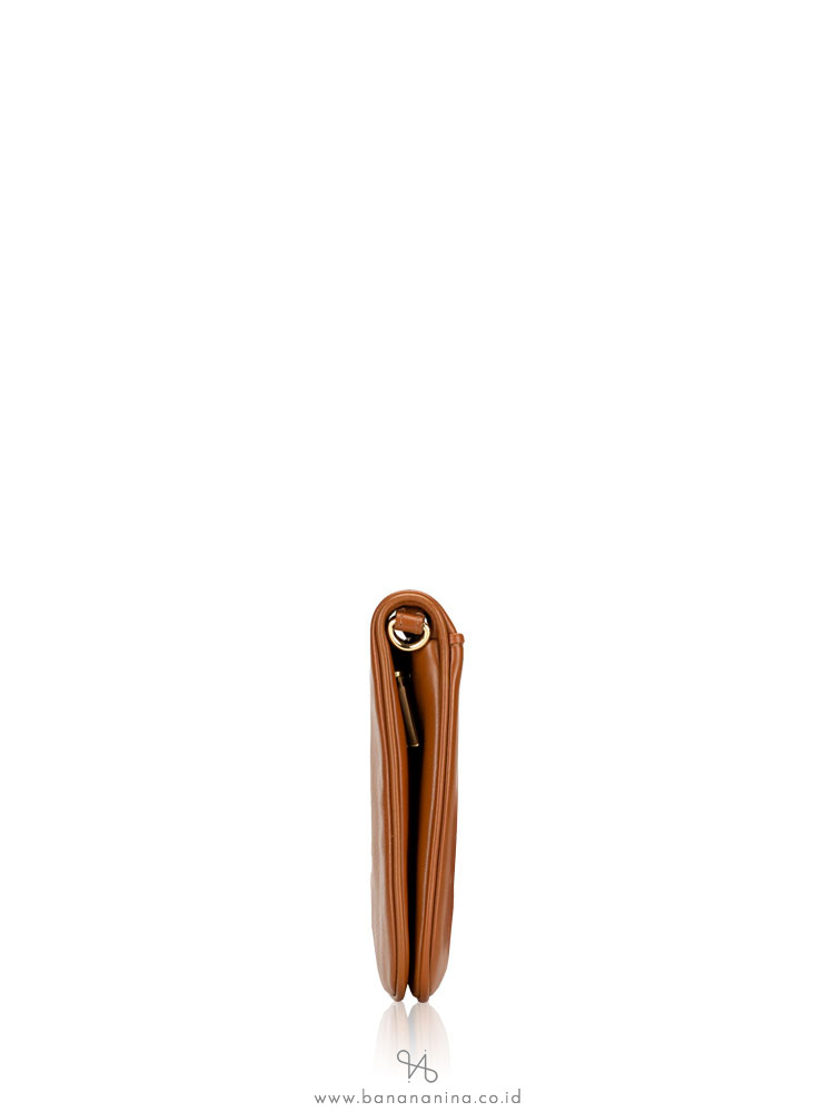 TORY BURCH Bombe Reva Leather Clutch Luggage