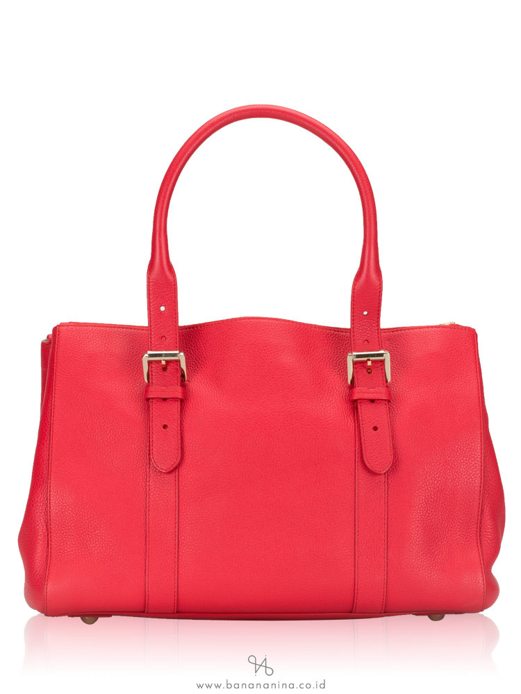 MULBERRY Bayswater Small Double Zip Tote Hibiscus