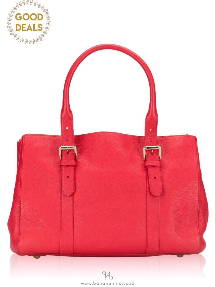 MULBERRY Bayswater Small Double Zip Tote Hibiscus