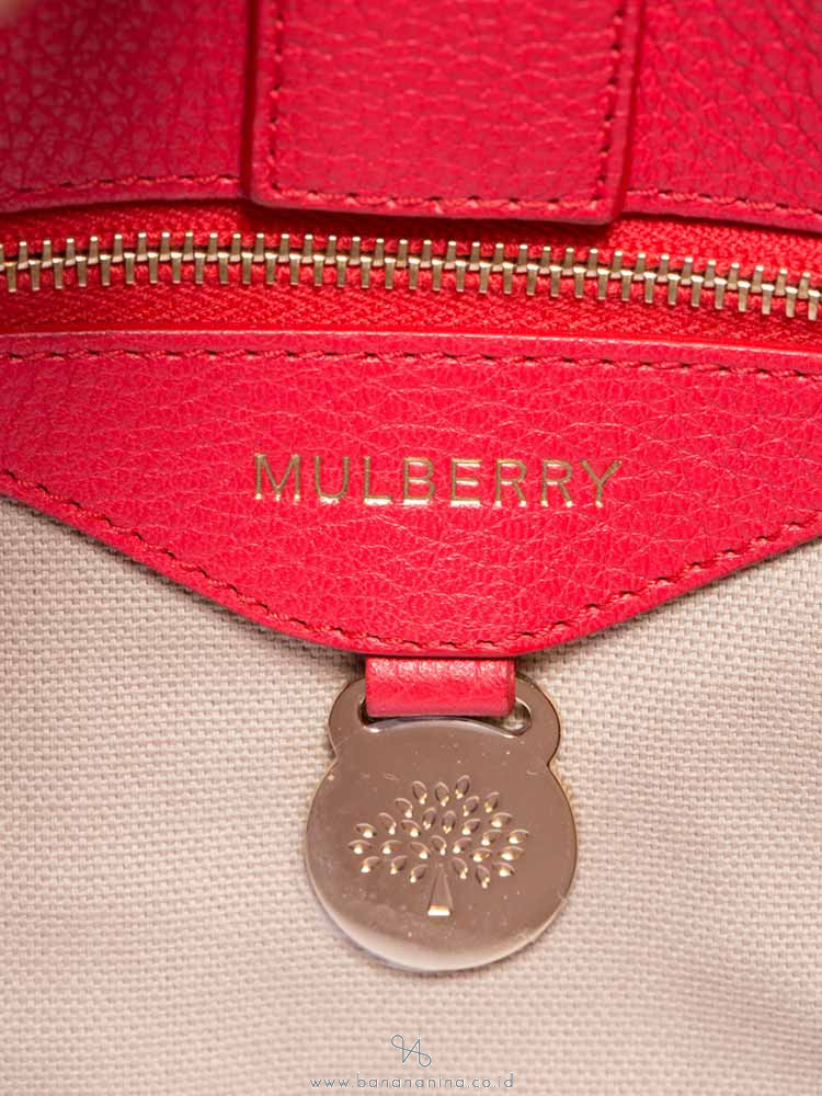 MULBERRY Bayswater Small Double Zip Tote Hibiscus