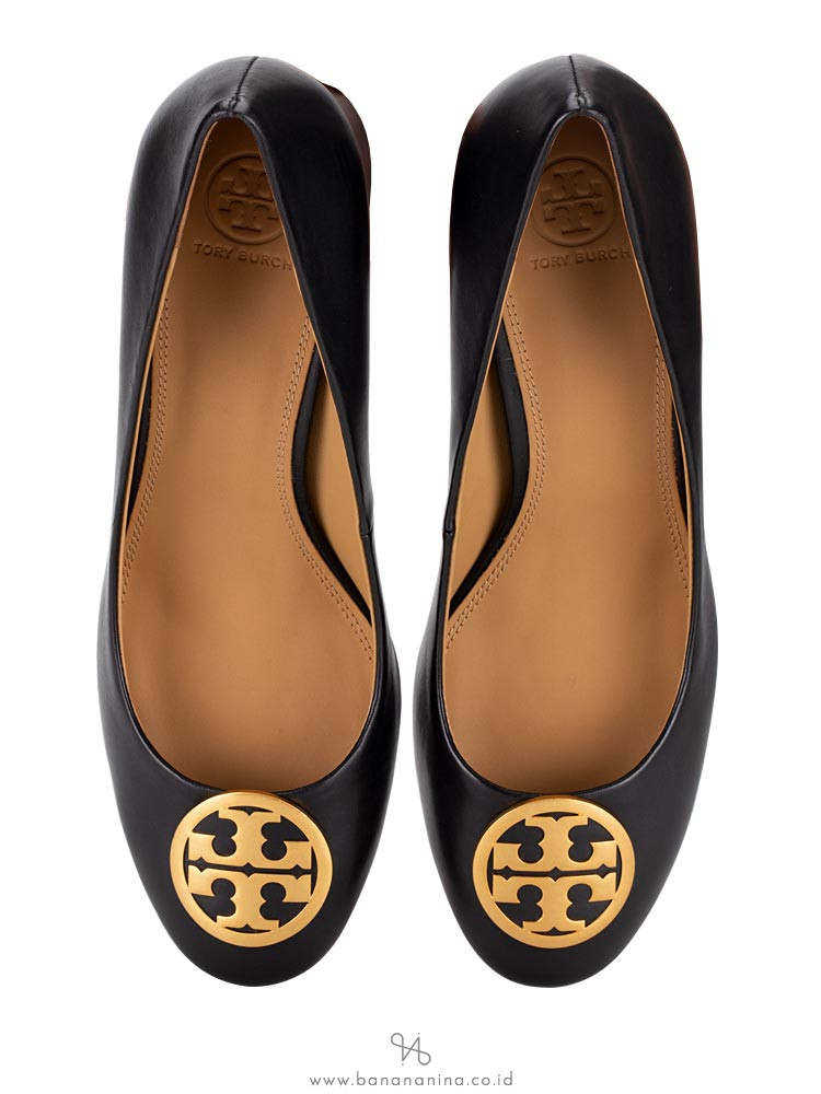 TORY BURCH Benton Leather Pump Black Sz 10.5