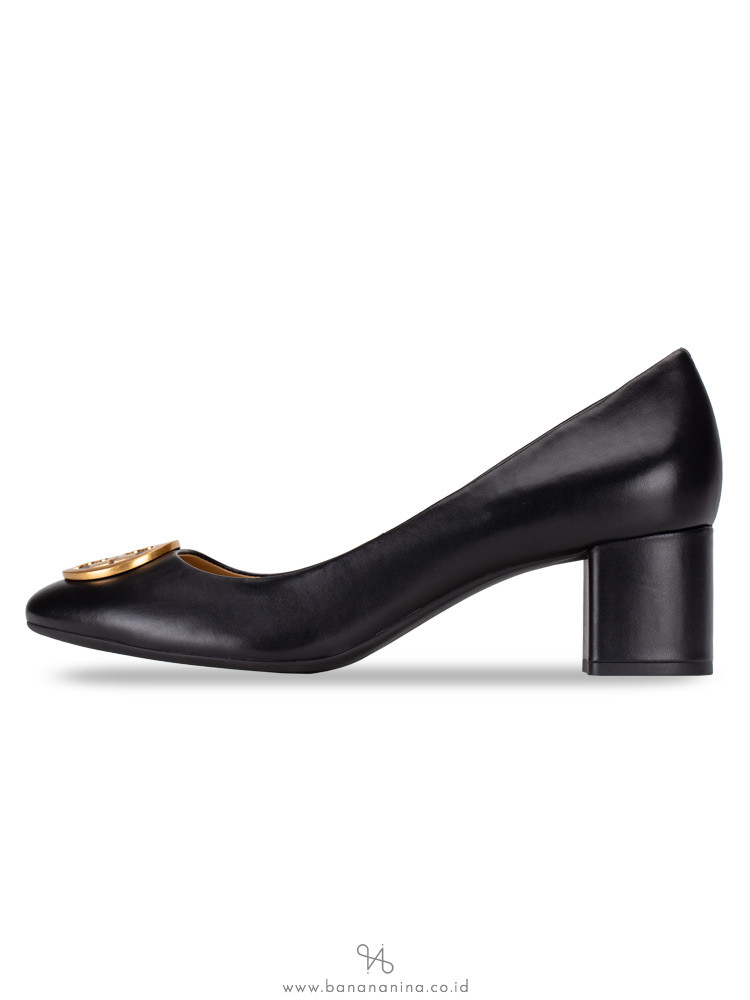 TORY BURCH Benton Leather Pump Black Sz 10.5