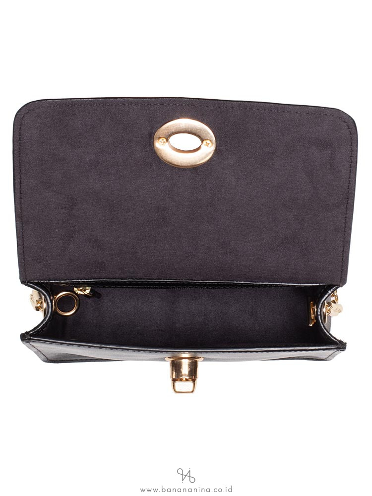 COACH 31384 Signature Bowery Turnlock Crossbody Brown Black