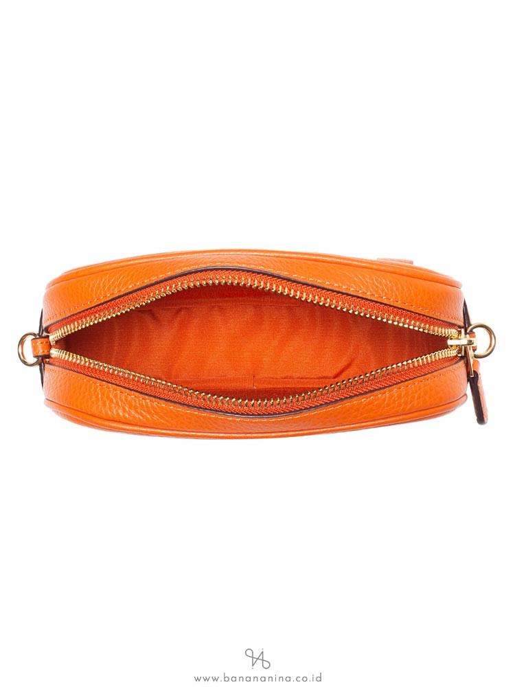 COACH F79212 Pebble Leather Jes Convertible Belt Bag Dark Orange
