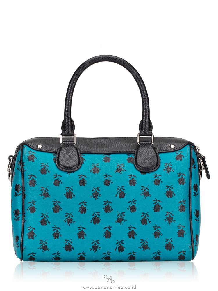 COACH 38160 Badlands Floral Mini Bennett Turquoise Black