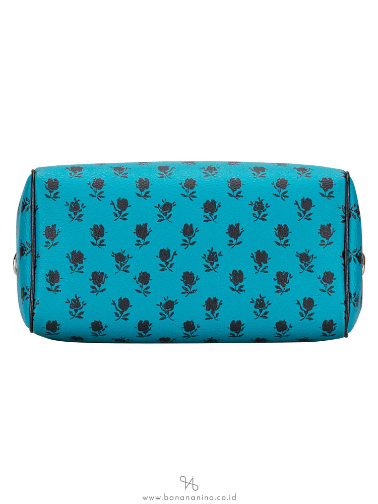 COACH 38160 Badlands Floral Mini Bennett Turquoise Black