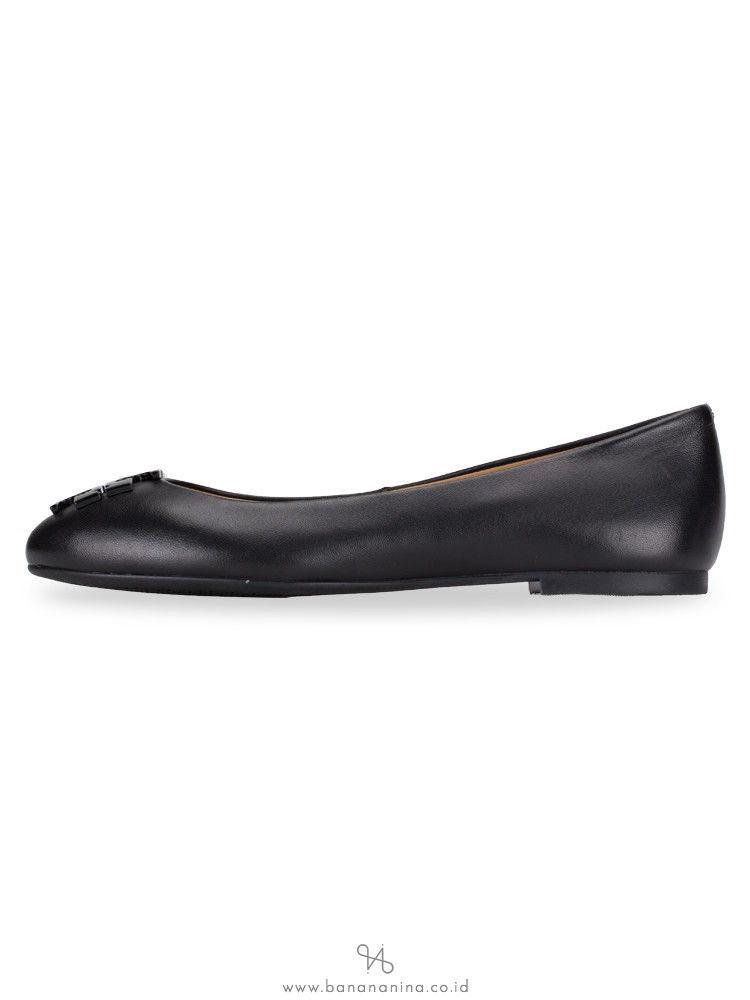 TORY BURCH Lowell 2 Leather Flats Perfect Black Sz 6
