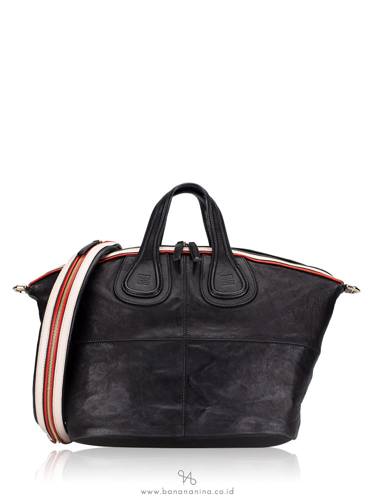 GIVENCHY Leather Medium Nightingale Black