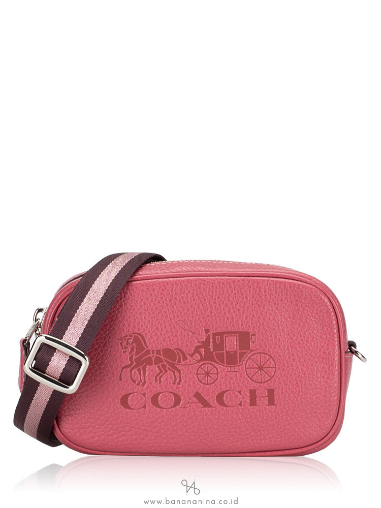 COACH F79212 Pebble Leather Jes Convertible Belt Bag Rouge