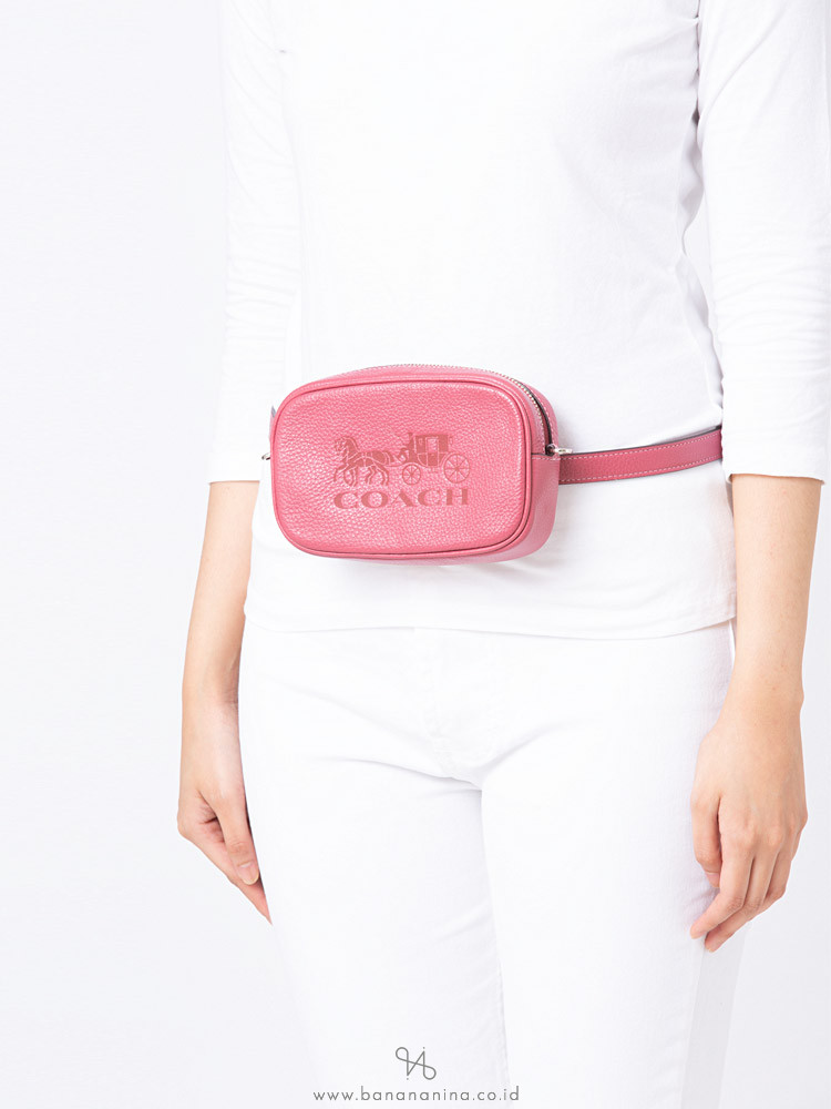 COACH F79212 Pebble Leather Jes Convertible Belt Bag Rouge