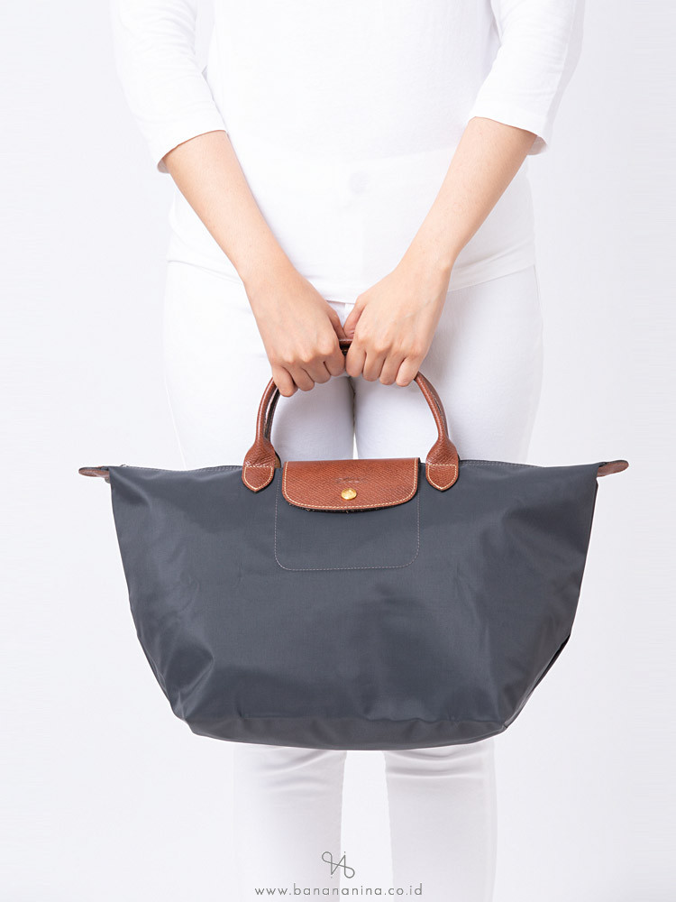 LONGCHAMP Le Pliage Medium SH Gunmetal