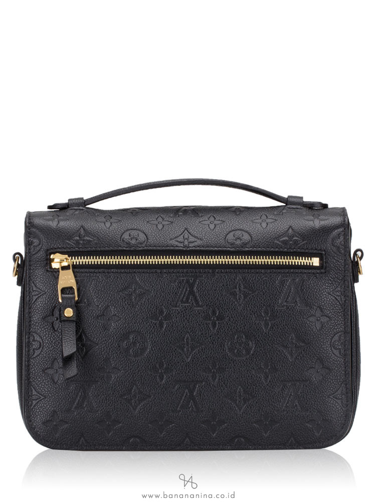 LOUIS VUITTON Monogram Empreinte Pochette Metis Noir