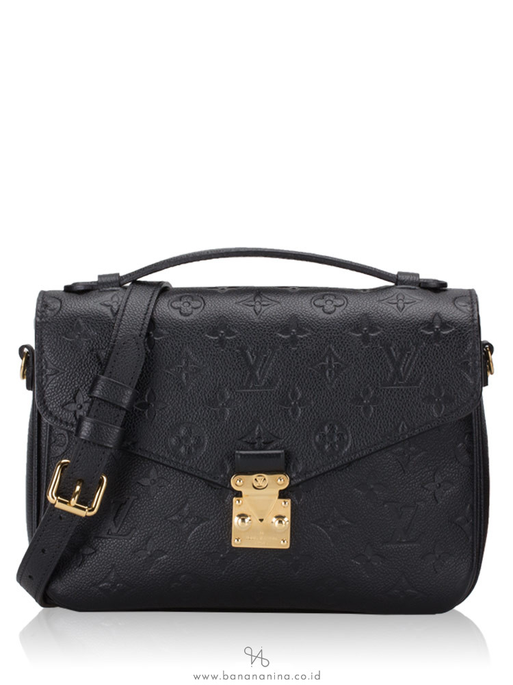 LOUIS VUITTON Monogram Empreinte Pochette Metis Noir