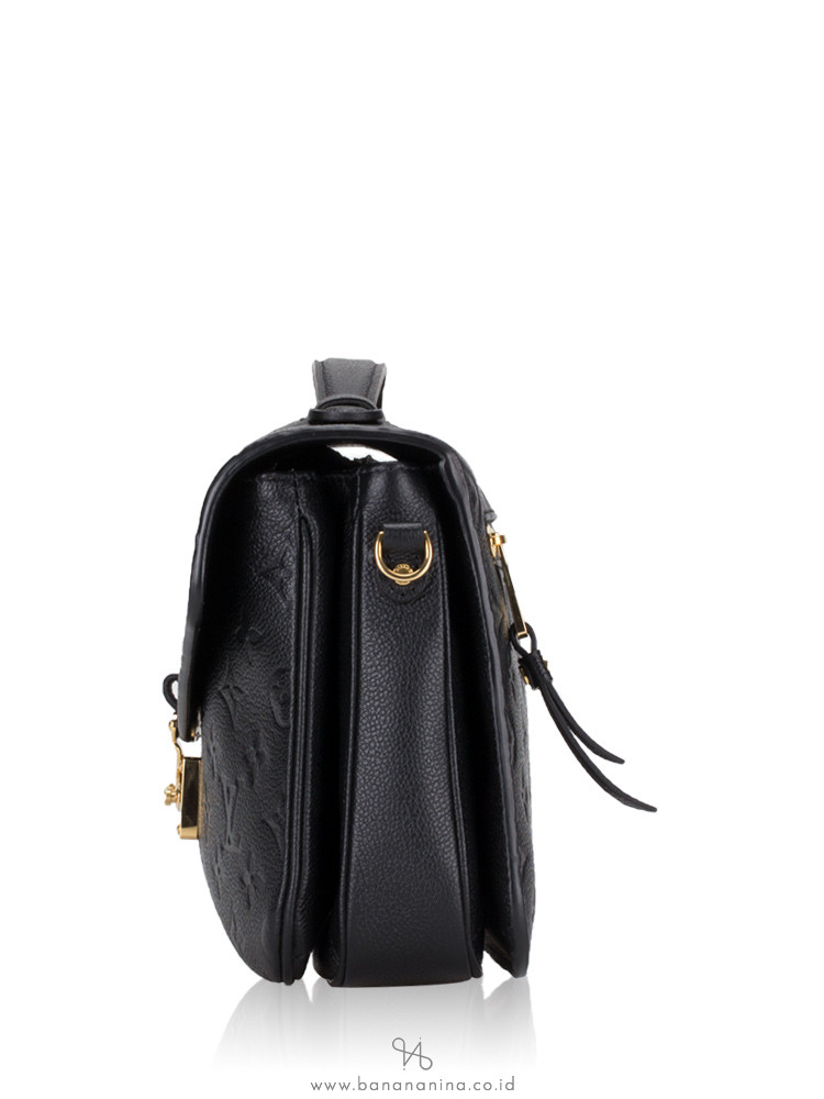 LOUIS VUITTON Monogram Empreinte Pochette Metis Noir