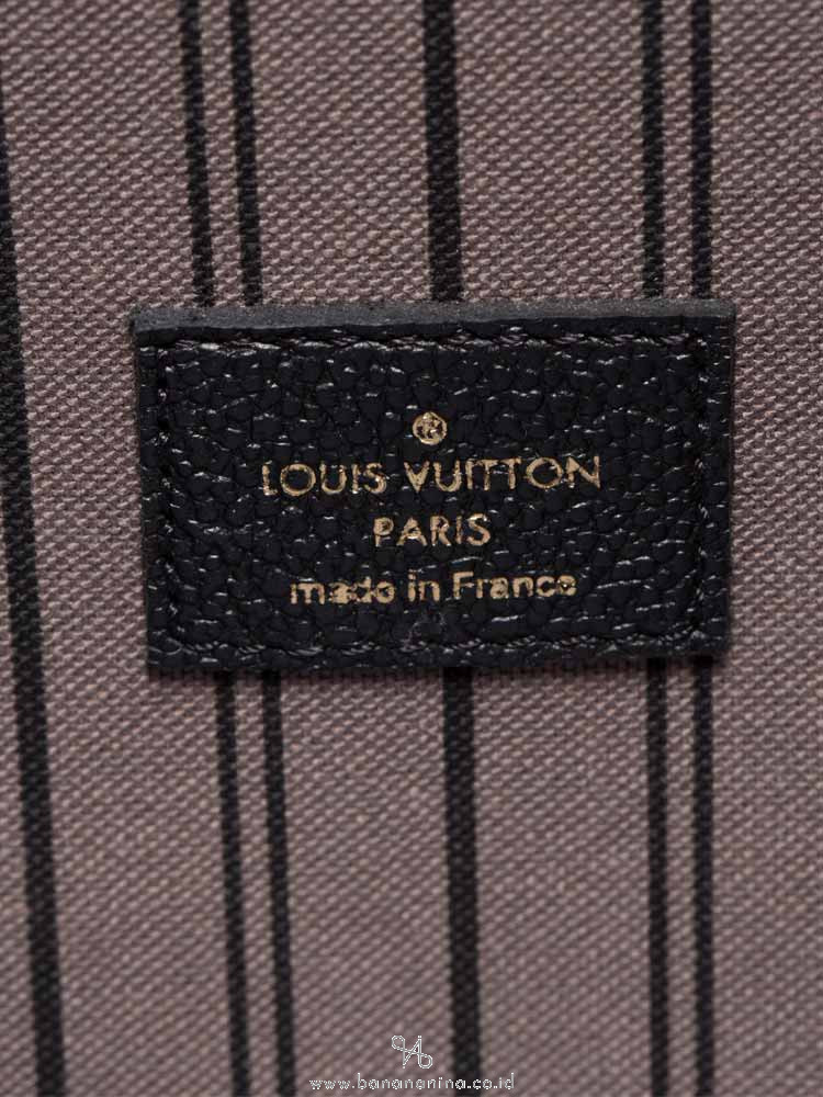 LOUIS VUITTON Monogram Empreinte Pochette Metis Noir