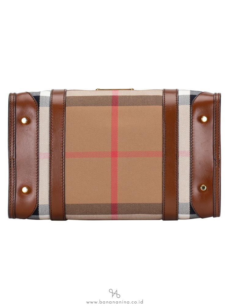 BURBERRY Bridle House Check Medium Chester Dark Tan