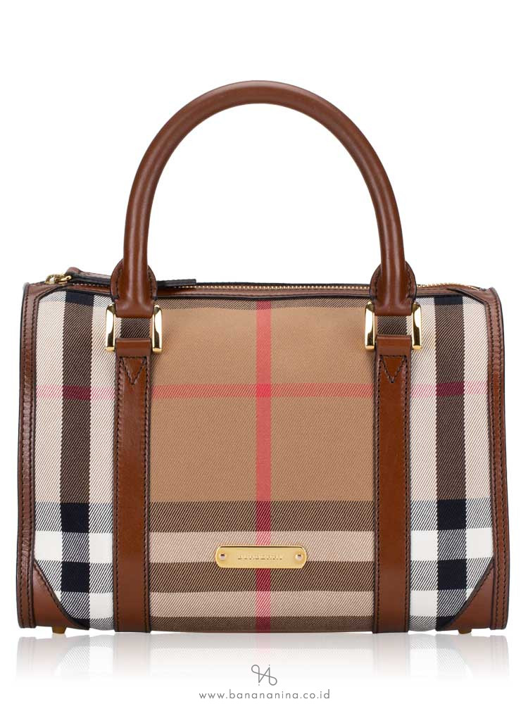 BURBERRY Bridle House Check Medium Chester Dark Tan